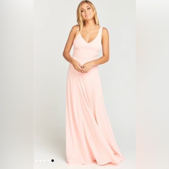 SHOW me your mumu Jenn maxi dress NWT peach/pink - Picture 2 of 16